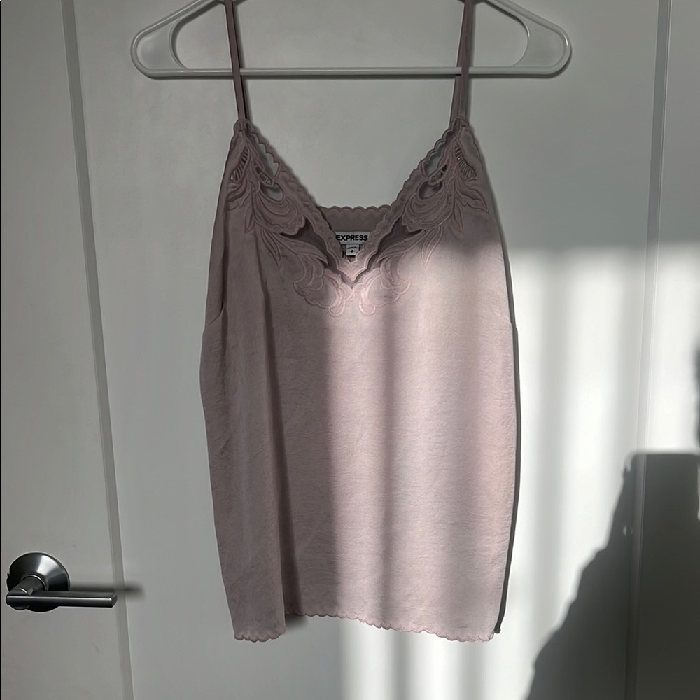 Express Blush Lace Detail Cami